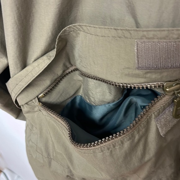 Trail Designs man's olive-green & blue-shell hooded machine-wash ski jacket szXL - Picture 5 of 13